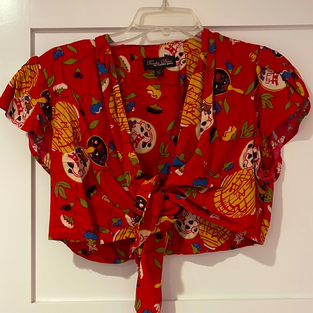 Trashy Diva tie top red Diva Holiday